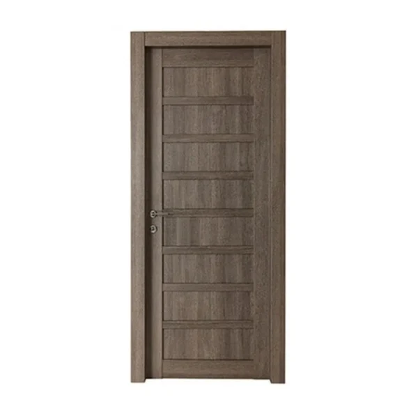 High Quality Manufacturers Wood Veneer Door With Frame Modern Style Design Wooden Glass Doors Interior Designs For House - Image 2