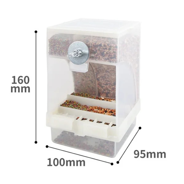Bird Automatic Feeder Parrot Bird Food Box Bird Anti Scattering Food Box - Image 5