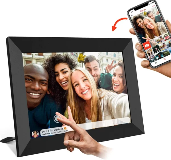 Factory Supply Acrylic 10.1 Inch Album Smart Video Dump Switch Picture Digital photo frames with FrameO - Image 6