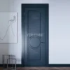 American style high end bedroom wood doors inside luxury modern wood doors painted grey interior wooden doors - Image 2