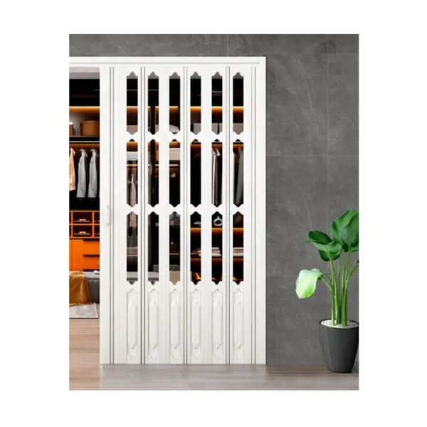 Exterior Modern Long Accordion Sliding Patio Doors - Image 4