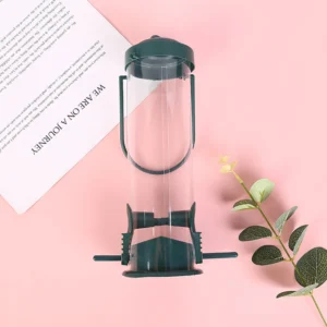 White Box Packing Plastic+PVC Material Window Mounted Bird Feeder For Small Birds feeding
