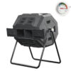 American Garden Courtyard Composting Bin Double bin Independent Composting Drum 160L Large Capacity Fermented Organic Fertilizer