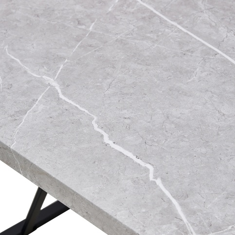 Modern Dining Table, 55 Inch Kitchen Table For 4 People, Rectangular Dinner Table For Dining Room, Home Office, Living Room Furniture, Easy Assembly, - Image 6