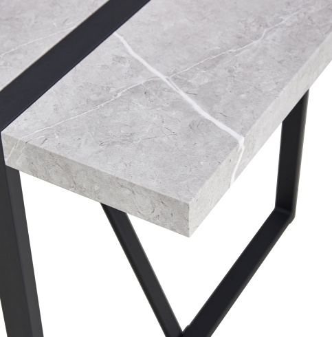 Modern Dining Table, 55 Inch Kitchen Table For 4 People, Rectangular Dinner Table For Dining Room, Home Office, Living Room Furniture, Easy Assembly, - Image 8