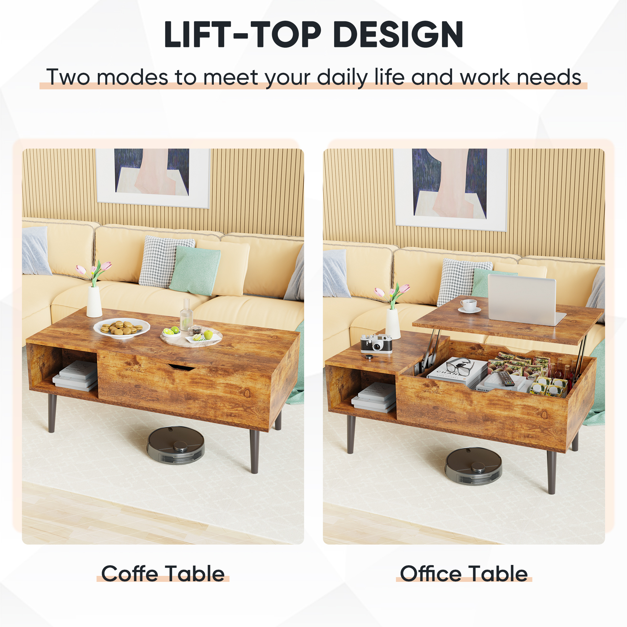Living Room Table Coffee Table - Image 9