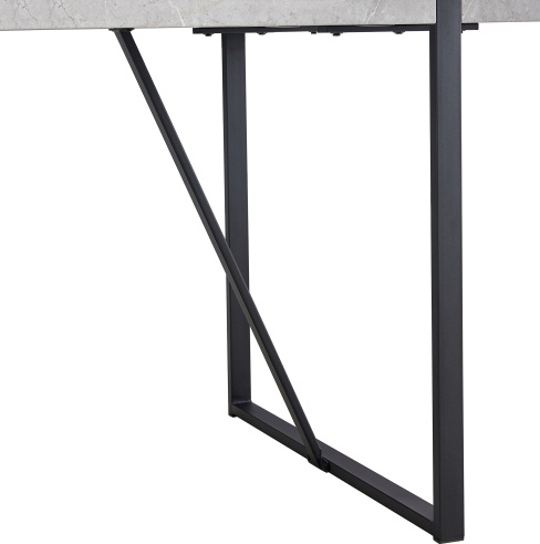 Modern Dining Table, 55 Inch Kitchen Table For 4 People, Rectangular Dinner Table For Dining Room, Home Office, Living Room Furniture, Easy Assembly, - Image 4