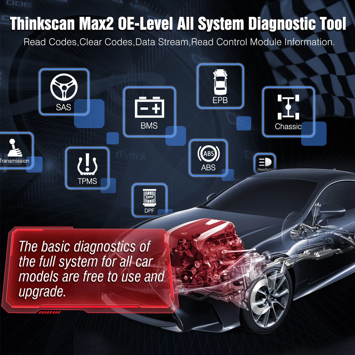 Thinkscan OBDeleven System AutoReader OBD2 Universal Diagnostic Machine Tool - Image 4