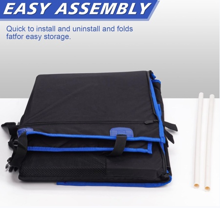 Large Dog Car Seat, Waterproof Fabric With Breathable Mesh, Car Dog Hammock, Dog Harness Dog Car Seat Cover - Image 2