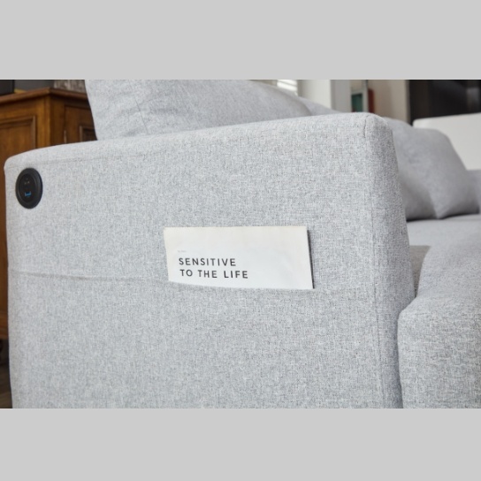 Fabric 3 Seater Couch With 2 USB, Comfortable Sectional Couches And Sofas For Living Room Bedroom Office Small Space, Easy Assembly & Comfy Cushion,Light Green - Image 7