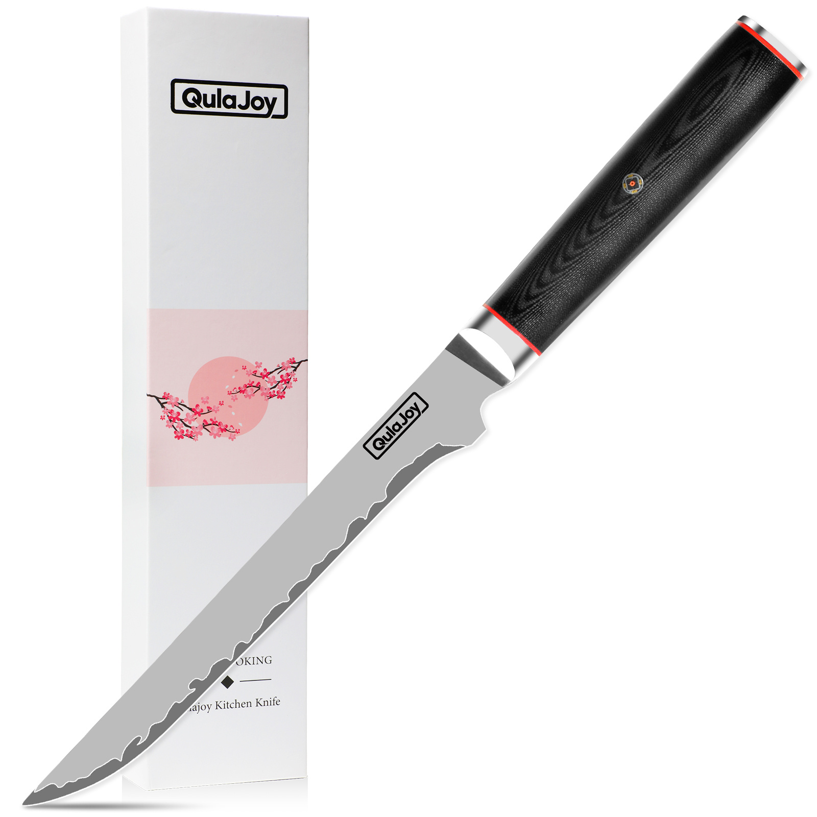 Qulajoy VG10 Chef Knife, Japanese 10Cr15MoV Steel Chefs Knives, Slicing Knife For Meat Vegetable - Image 7
